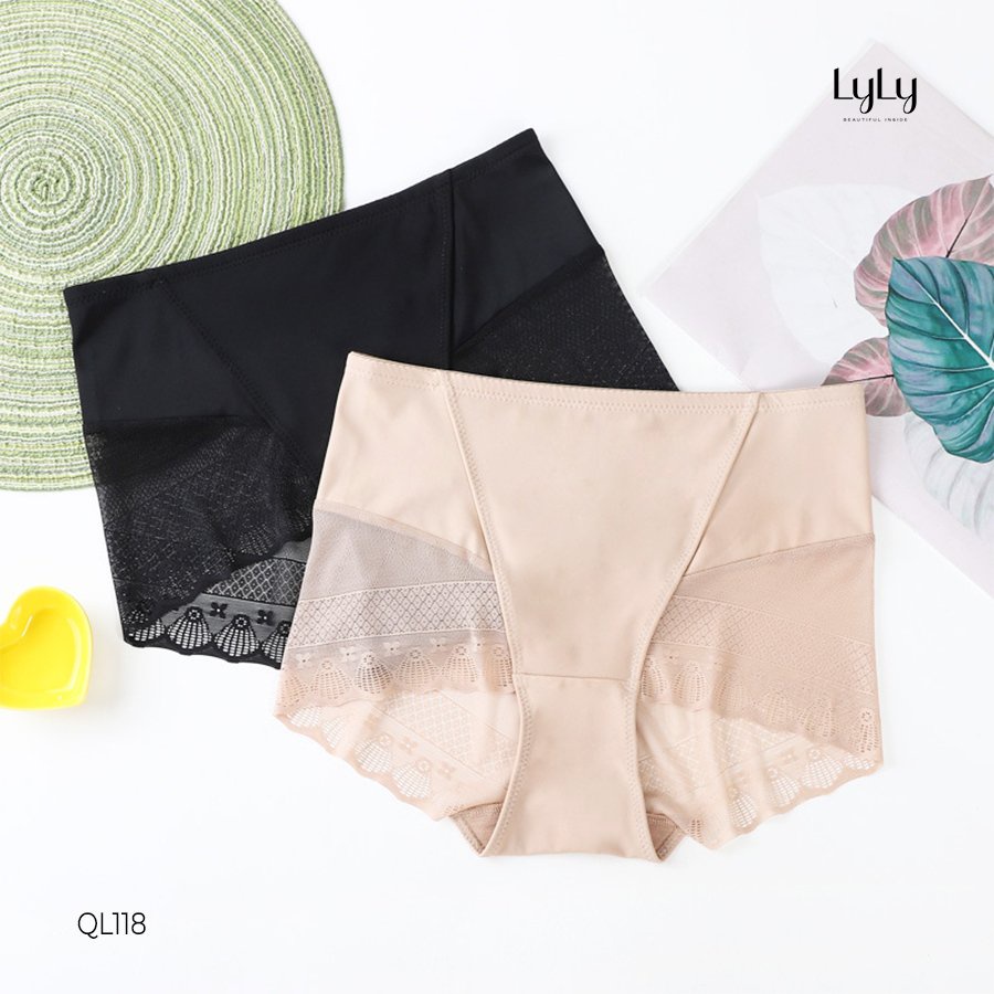 Quần lót nữ cạp cao có gen bụng thoáng khí Lylylorem QL118