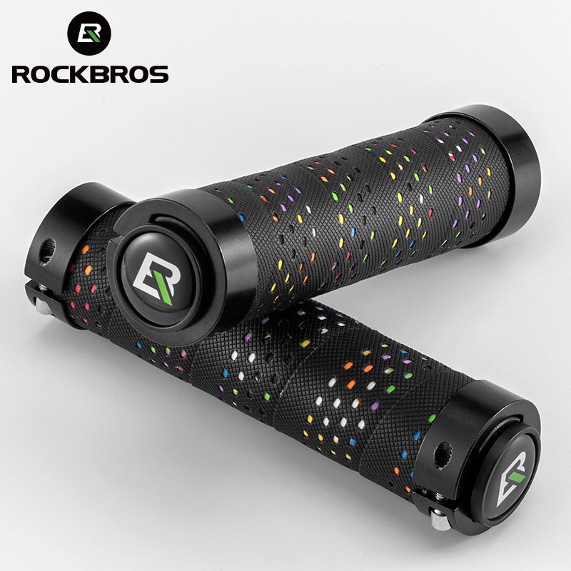 Tay Nắm Xe Đạp Leo Núi ROCKBROS Bằng PU Chống Trượt Có Thể Khóa Chất Lượng Tốt