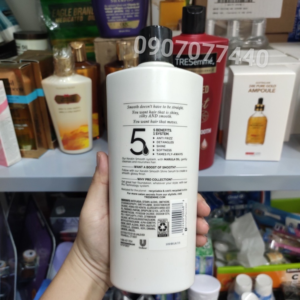 Set dầu gội &amp; xả TRESemme Restyled For The Planet 650ml - EDS Hàng Mỹ