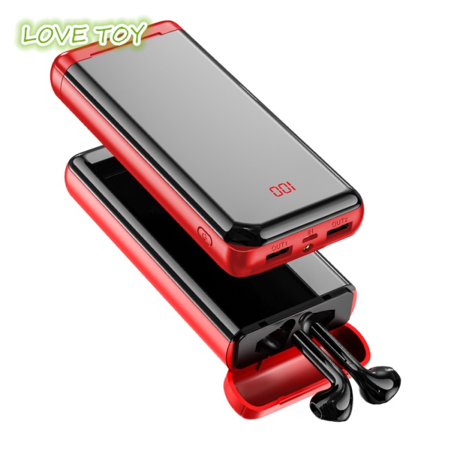Tai Nghe Bluetooth Nkodok KM-K100 Kèm Hộp Sạc Dự Phòng 10000mAh