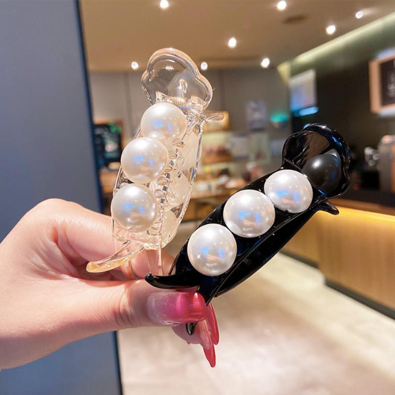 Kẹp Tóc Đính Ngọc Trai Xinh Xắn Theo Phong Cách Hàn Quốc