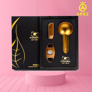 (Phụ Kiện Chính Hãng Set phụ kiện Cigar 3 Món Cohiba HB-T315