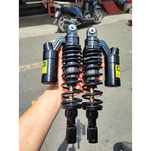 Phuộc NiTron Full Black Gắn Cho Ab Ti Vàng