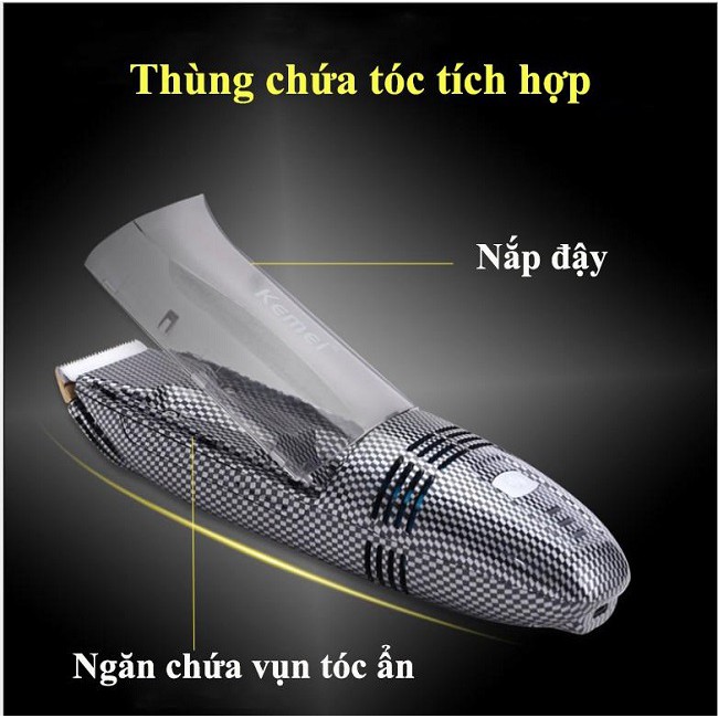 Máy cắt tóc cho trẻ sơ sinh Kemei KM 77 -Tông đơ cắt tóc Kemei KM-79 Tông đơ cắt và hút tóc cho trẻ con