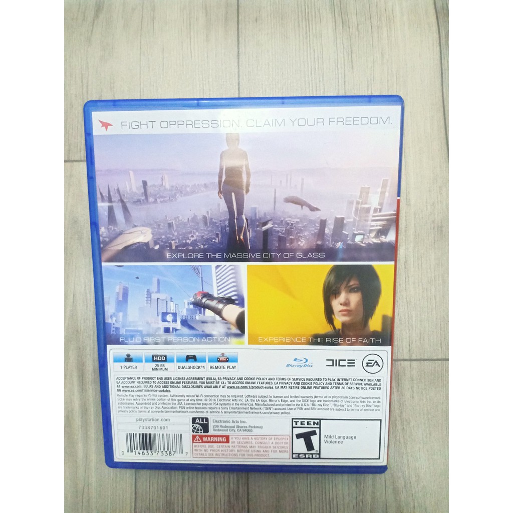 [Hệ US] Đĩa PS4  Mirror's Edge Catalyst