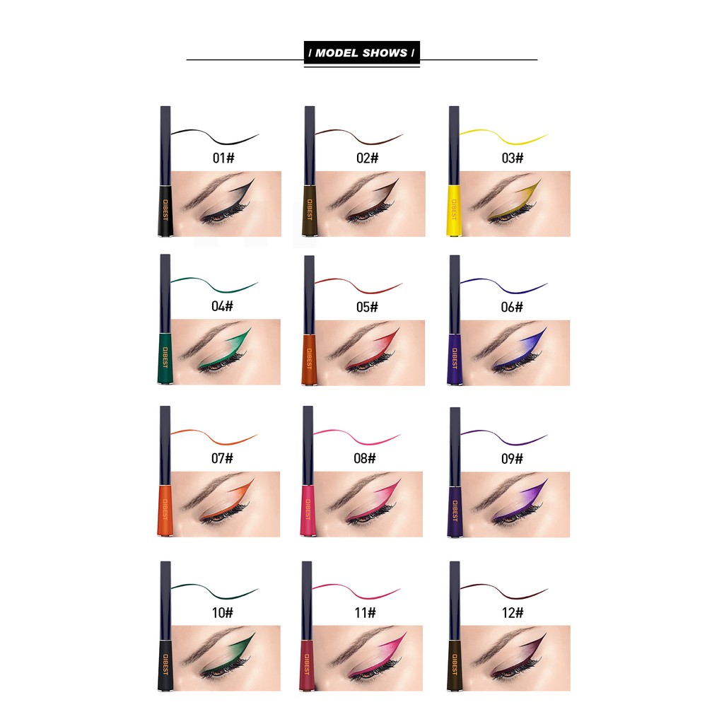 Bút kẻ mắt nước QIBEST màu sắc độc đáo chống thấm nước chất lượng cao 20g | BigBuy360 - bigbuy360.vn