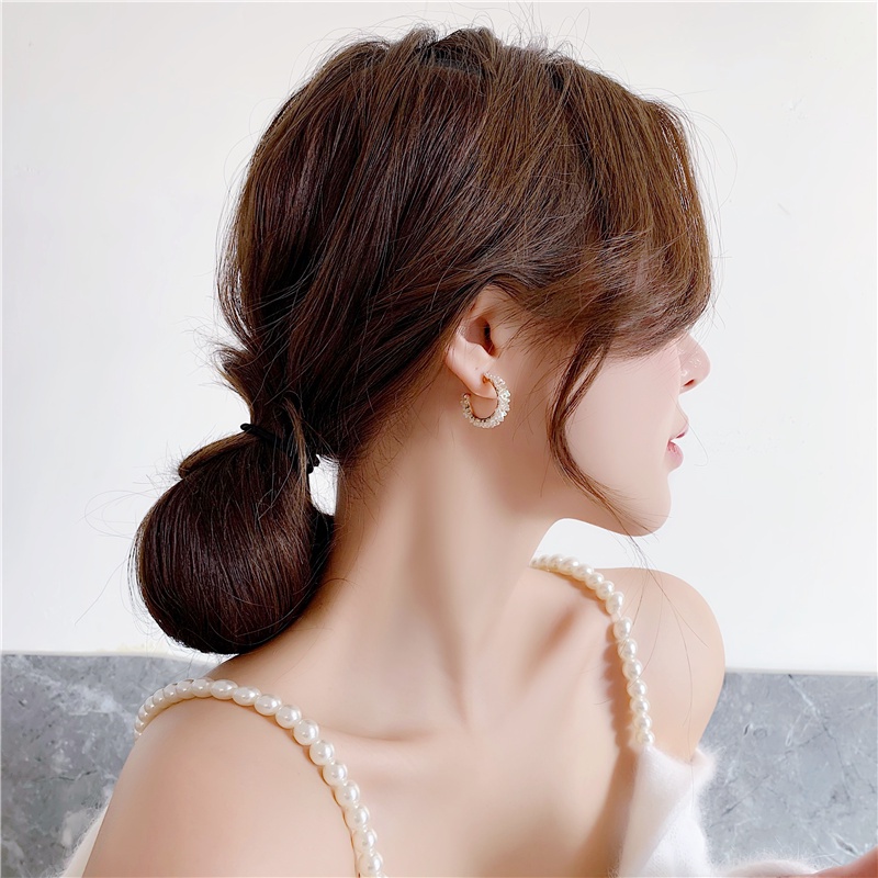 Khuyên Tai Nữ Hình Chữ C Thời Trang Hàn Quốc