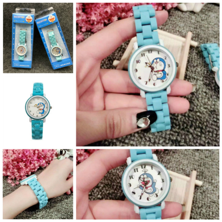 Đồng hồ đeo tay hình Doremon dây đeo bằng gốm chống thấm nước thời trang cho bé | BigBuy360 - bigbuy360.vn