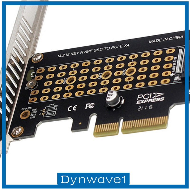 [DYNWAVE1] PCI-E to M.2 Adapters PCI-e 3.0 Adapters Expansion Converter Adapter Card M Key +B Key Support M.2 M key NVMe SSD with PCIE Protocol