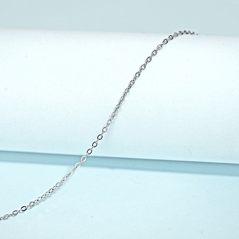 Dây Chuyền Dạng Xích Đơn Giản Nhẹ Nhàng Dễ Phối Đồ Bạc Ý S925 DC-09 Bảo Ngọc Jewelry