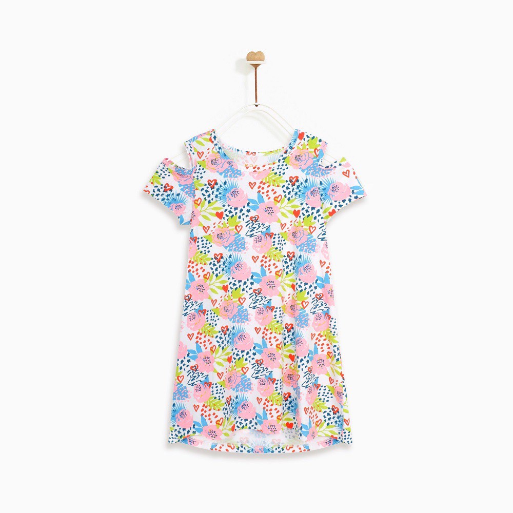 Áo đầm bé gái - Floral Garden Off-Shoulder M.D.K - xinh xắn, dễ thương