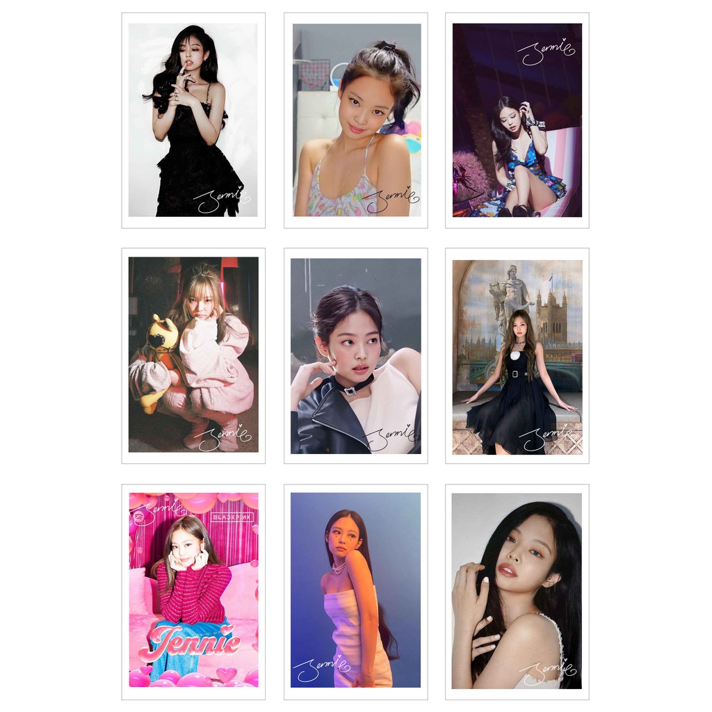 [Ép Lụa] Lomo Card Ảnh JENNIE BLACKPINK có chữ ký ( 54 ảnh)