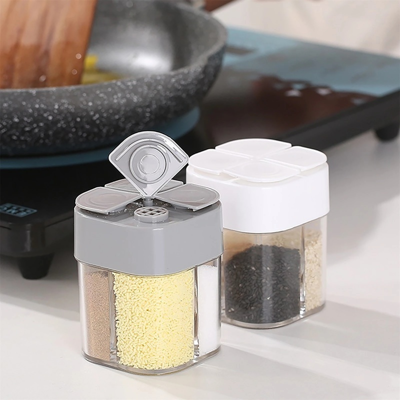 Hộp Đựng Gia Vị Trong Suốt Chống Bụi Chống Ẩm Đa Năng