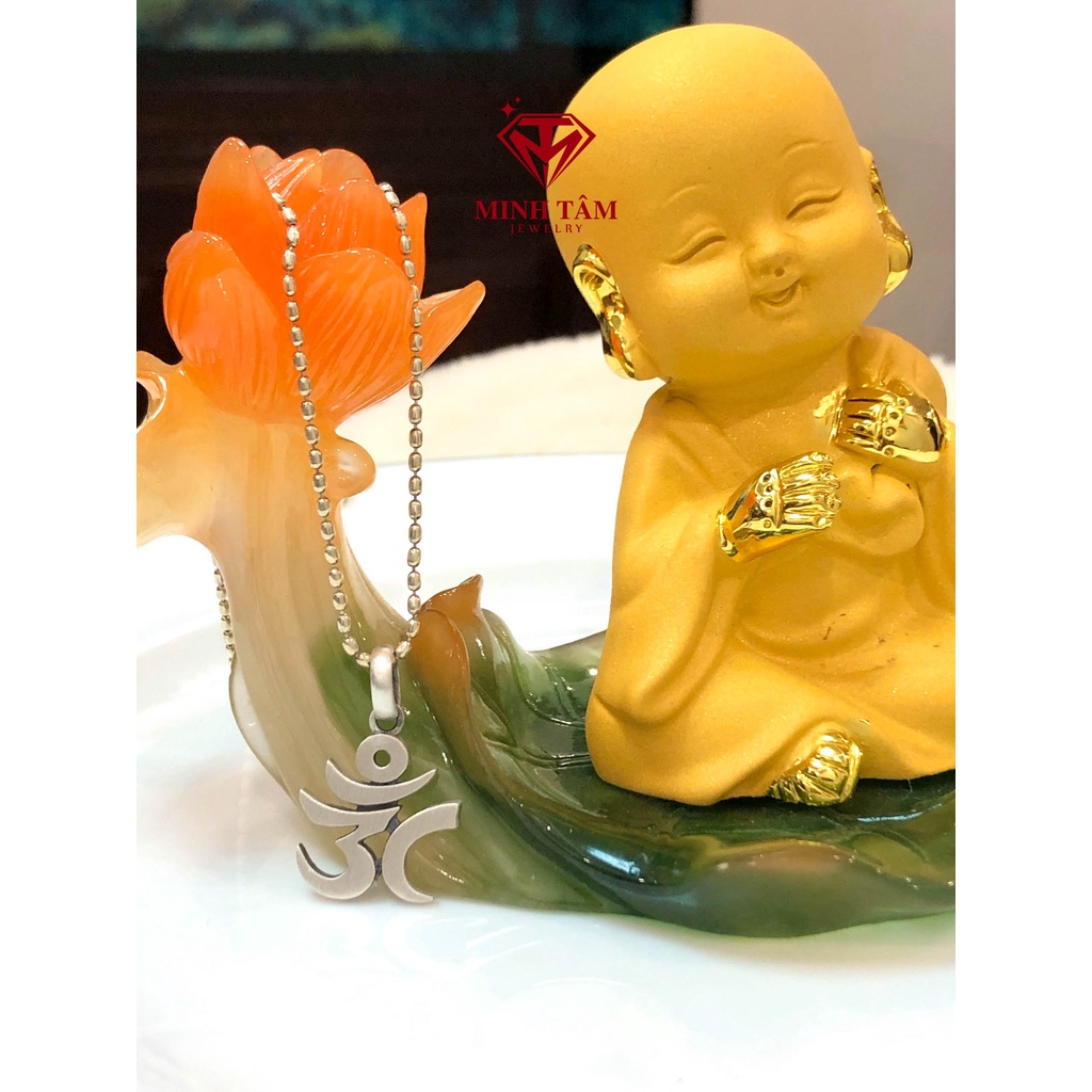 Mặt dây chuyền chữ Om Tây Tạng bạc S925-Minh Tâm Jewelry
