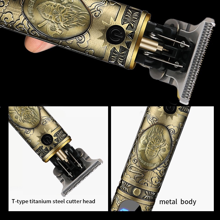 Hàng Có Sẵn Giao Hàng Ngay Lập Phương#Tông Đơ Điện T9 Màn Hình Kỹ Thuật Số LCD Chuyên Dụng Cho Tông Đơ Cắt Tóc / Râu