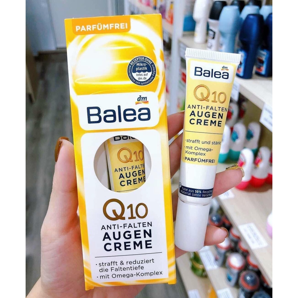 KEM DƯỠNG MẮT BALEA Q10 ANTI FALTEN AUGENCREME Q10 15ML