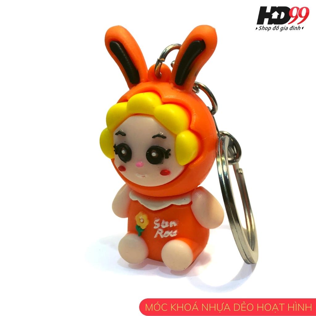 Móc Khoá Hoạt Hình Dễ Thương Doraemon Pikachu, Chất Liệu Nhựa Dẻo, Nhiều Lựa Chọn