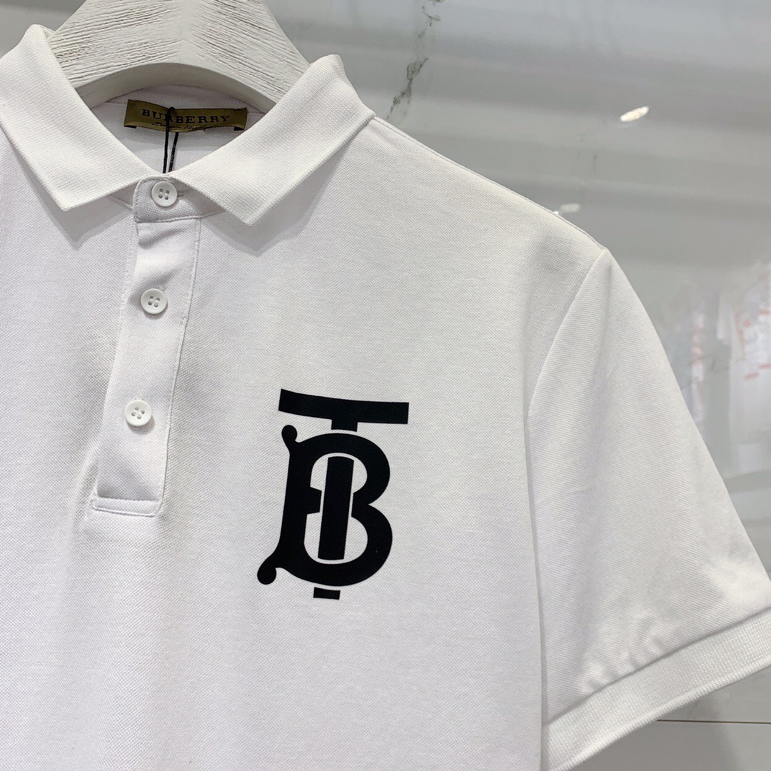 Bu1berr1 Áo thun polo in logo thời trang mùa hè năng động cho nam | BigBuy360 - bigbuy360.vn