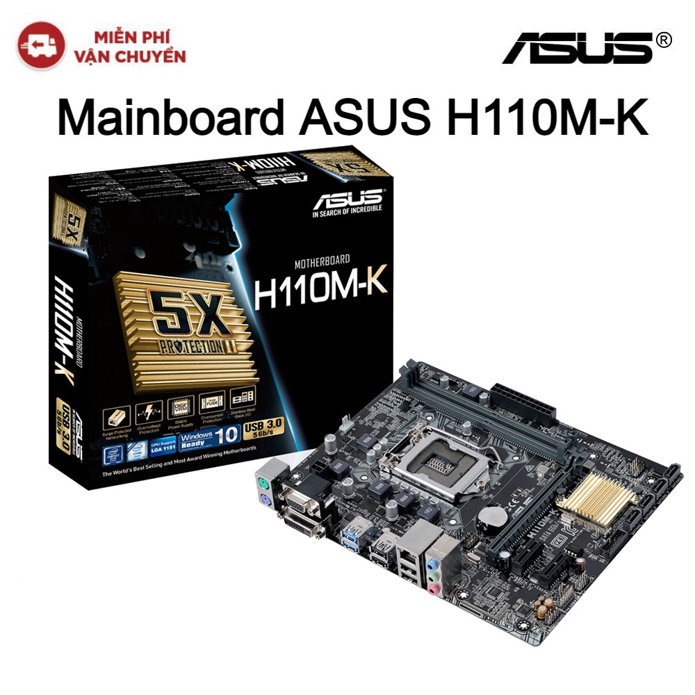 Mainboard MB ASUS H110M-K - Hàng chính hãng new 100%