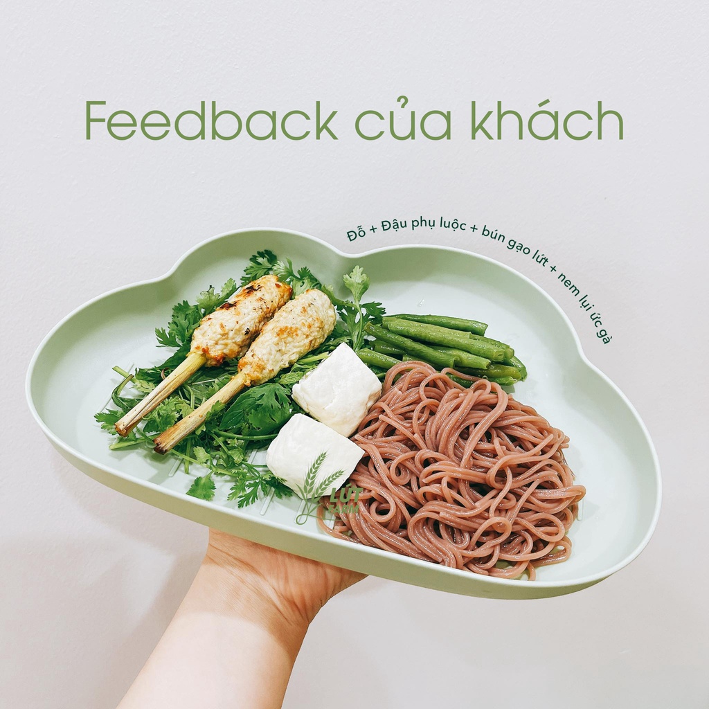 Bún gạo lứt ăn kiêng Lứt Farm - Bún lứt Huyết rồng - Giảm cân, Thực dưỡng, Eat clean