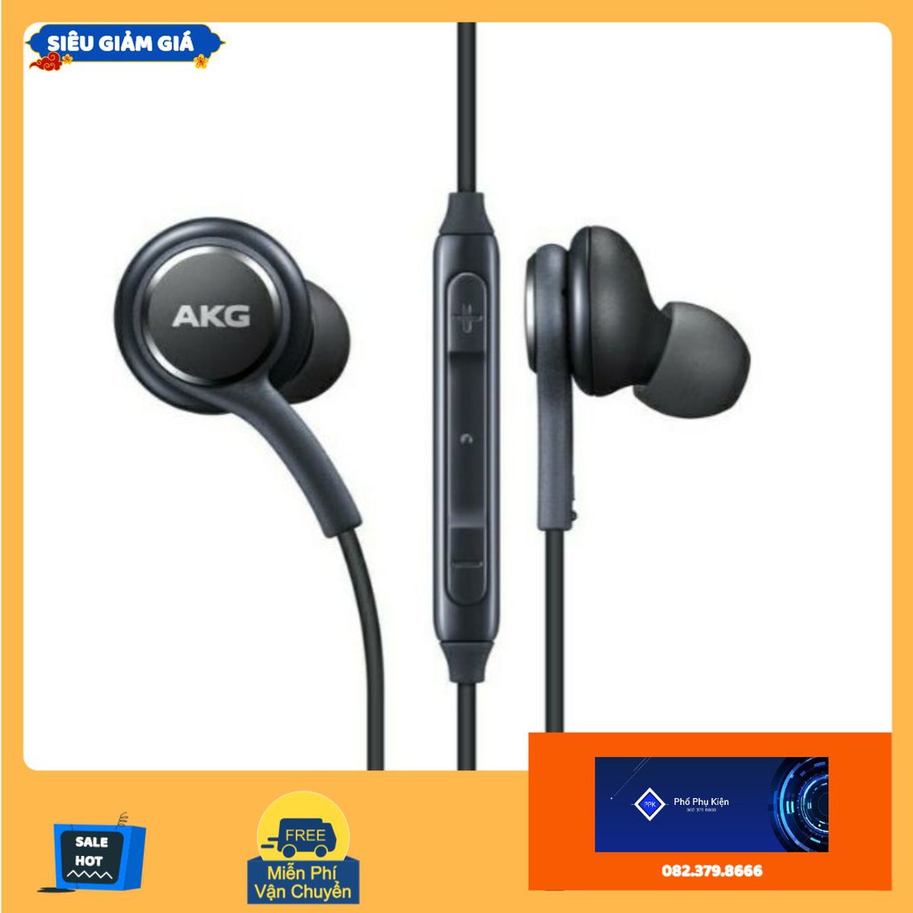 Tai nghe AKG Cao cấp s8,s8plus,s9,s9plus,note8,note9 mới nguyên bảo hành 2 tháng