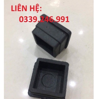 10 chiếc vuông 100x100mm_bịt trong chụp cao su bịt trong chân bàn ghế, ống hộp, nút chân bàn ghế