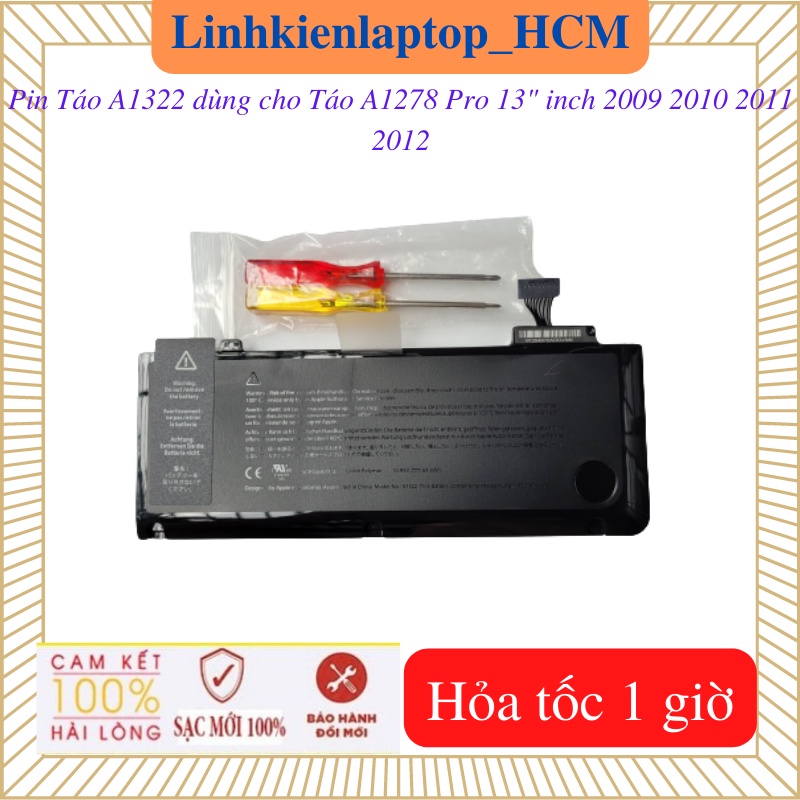 Pin laptop Táo A1278 Pro 13" inch 2009 2010 2011 2012- Pin A1322