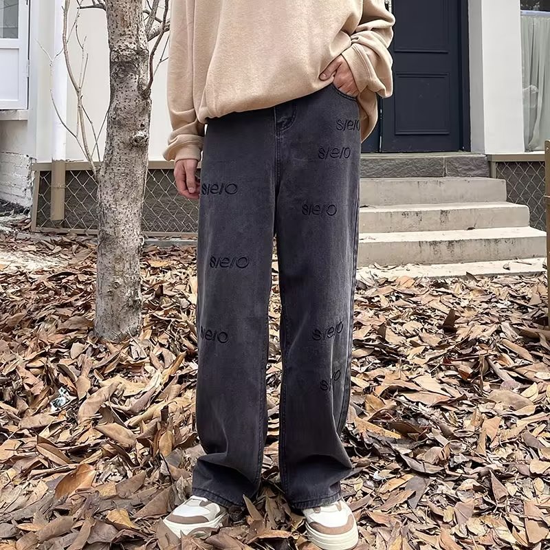 Quần jeans In Chữ Thời Trang Cá Tính Cho Nam Size S-3XL