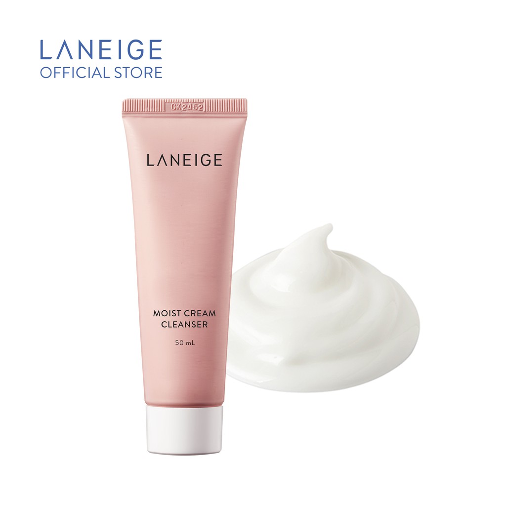 [Mã FMCGMALL -8% đơn 250K] Sữa rửa mặt giúp dưỡng ẩm cho da thường và da khô Laneige Moist Cream Cleanser 50Ml | BigBuy360 - bigbuy360.vn
