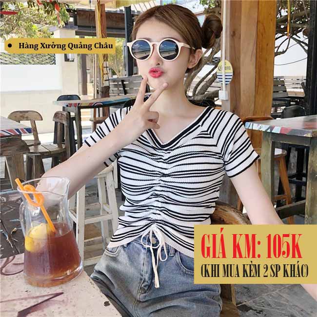 [Hàng có sẵn] Áo croptop len nữ Ulzzang Quảng Châu ALC10