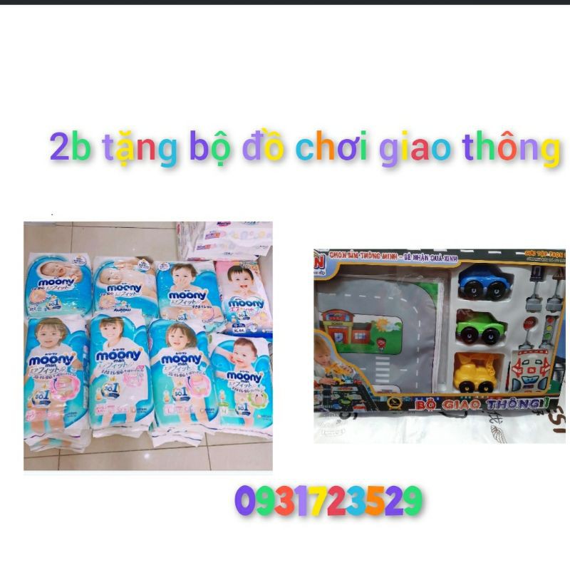 { tặng quà}tã dán/bỉm quần moony NB90. S84. M64. L54. M58. L44. XL38