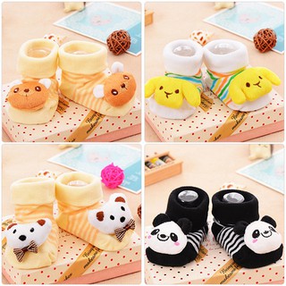 Vớ cotton chống trượt họa tiết hoạt hình xinh xắn cho bé