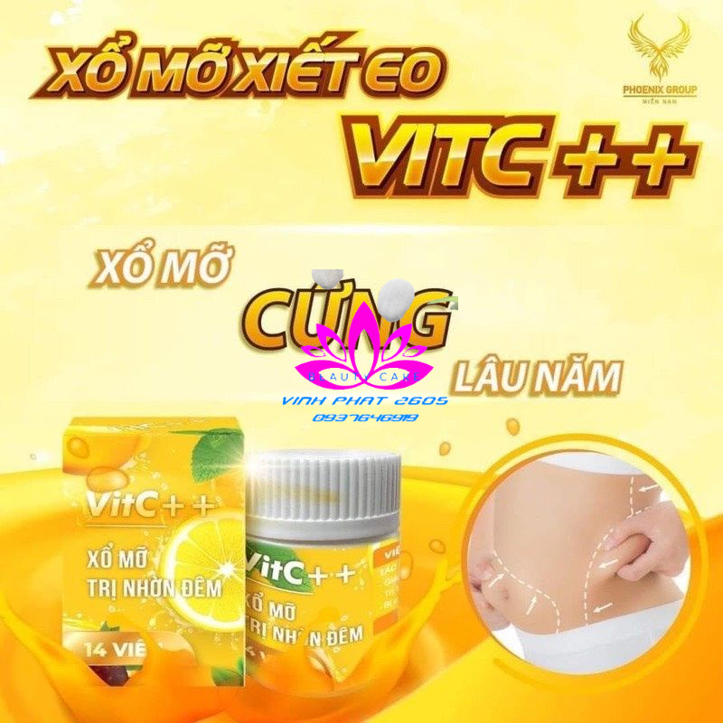 Detox Xổ Mỡ VitC Hộp 14 viên chính hãng