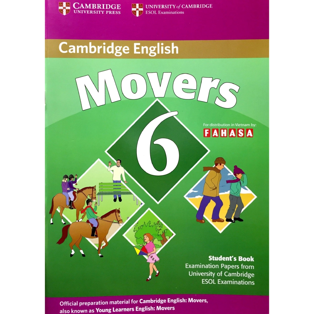 Sách - Cambridge Young Learner English Test Movers 6 SB FAHASA Reprint Edition