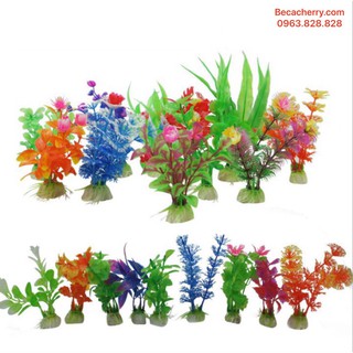 Cây trang trí bể cá mini 10cm - 12cm ( Bằng nhựa )