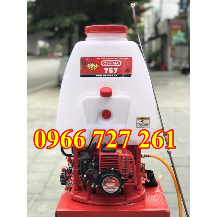 Bình phun thuốc trừ sâu Oshima CX 767 với thùng nước được đúc bằng nhựa nguyên chất