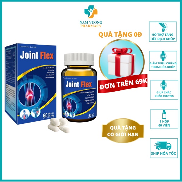 Joint  Flex - Hỗ trợ đau cơ, xương khớp, Giảm đau mỏi, tê  bì chân tay - 1 Hộp 60 viên