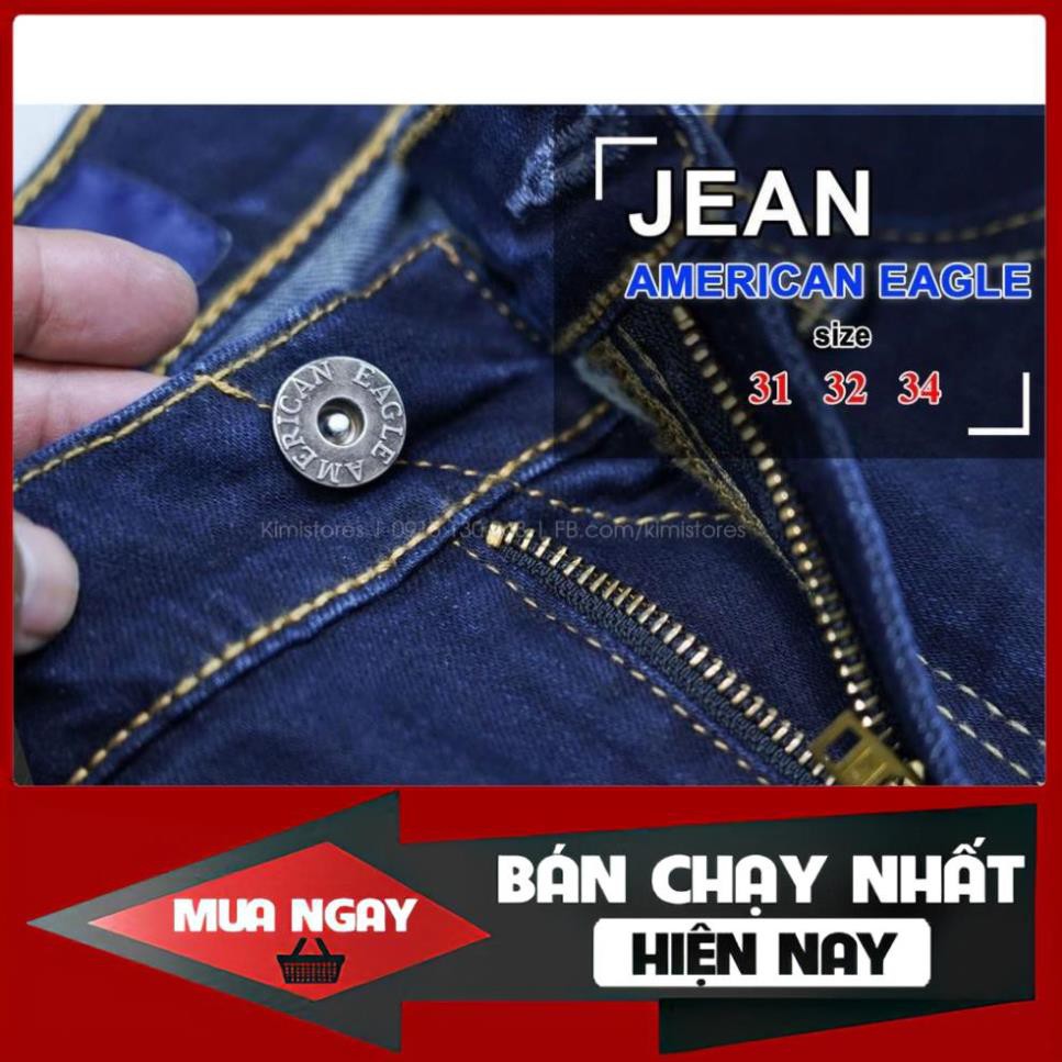 Quần Jeans nam American Eagle ống đứng, dáng suông, co giãn nhẹ. Hàng xịn Made in Cambodia