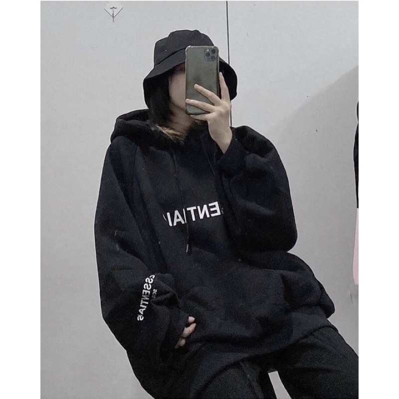 Áo Khoác Hoodie Nỉ Có Mũ Form Rộng ESSENTIALS Nhiều Màu Unisex Nam Nữ Ulzzang | BigBuy360 - bigbuy360.vn