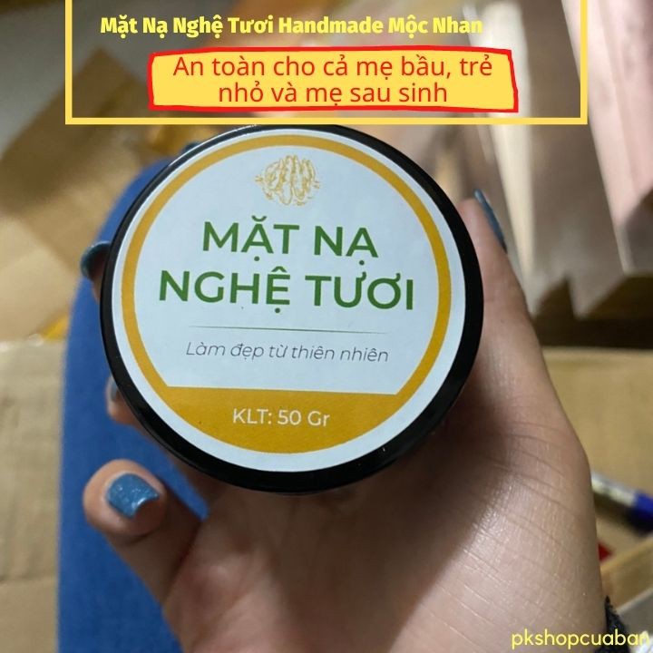 [ĐỘT PHÁ] Mặt Nạ Nghệ Tươi Handmade Mộc Nhan Lấy Lại Làn Da Trắng Hồng/ Mịn Màng Cho Bạn