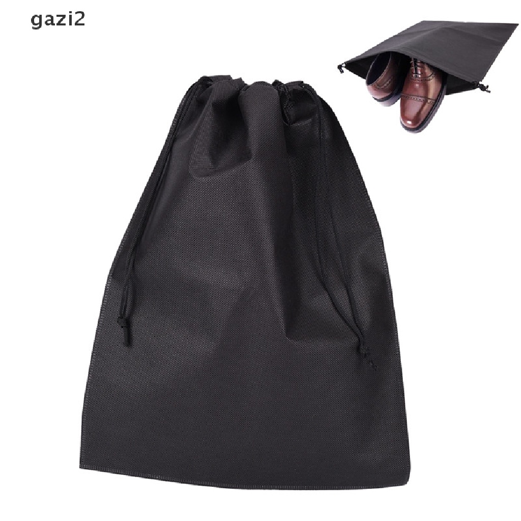 Set 2 túi rút đựng giày / quần áo / đồ dùng du lịch bằng nylon chống thấm nước tiện dụng