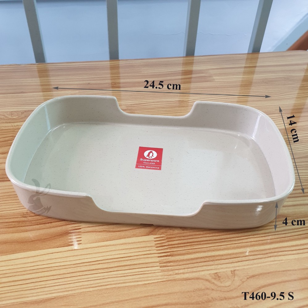 Khay buffet melamine kiểu Nhật đựng thịt, hải sản, shushi có thể xếp tầng Superware Thái