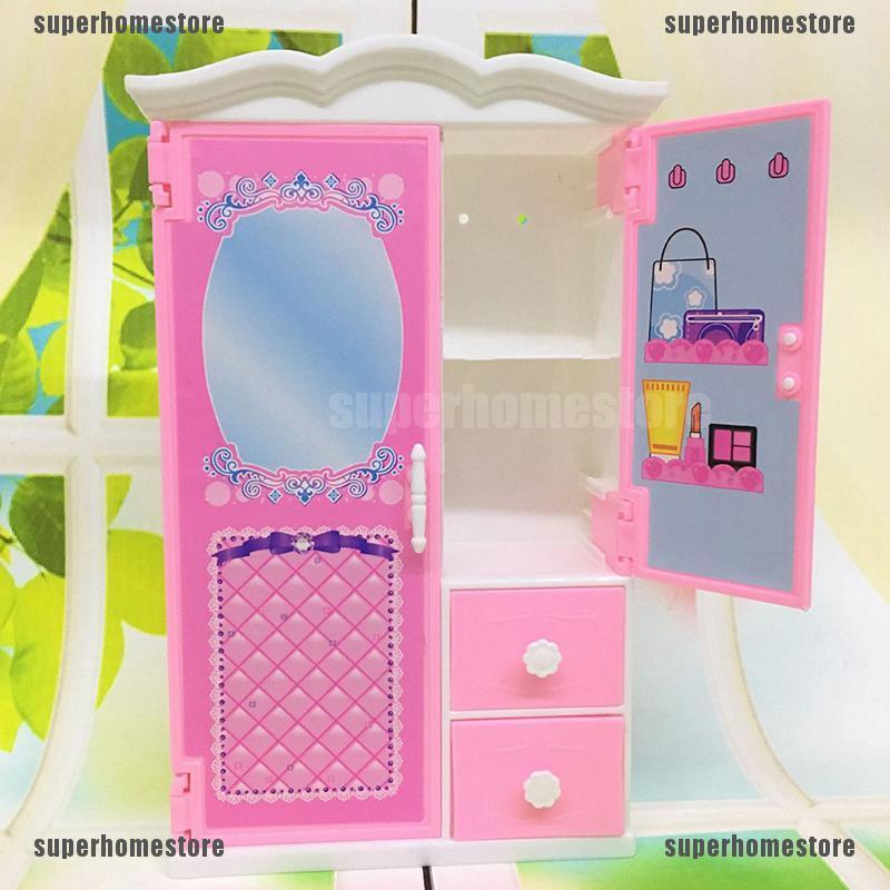 Tủ Quần Áo Đồ Chơi Búp Bê Công Chúa Cho Bé Gái