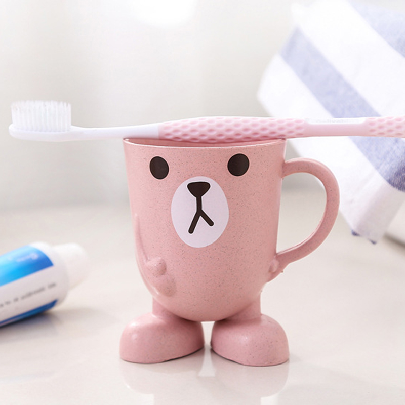 Cốc Nhựa Đánh Răng Họa Tiết Hoạt Hình Đáng Yêu Cho Bé