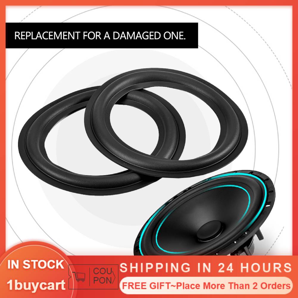Bộ 2 viền loa bằng cao su 6 inch/156mm phụ kiện thay thế chuyên dụng