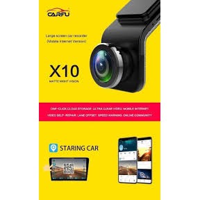 Camera Hành Trình xe hơi Trước Và Sau USB Carfu X10 có xem qua app điện thoại bằng wifi  tích hợp màn hình DVD Android