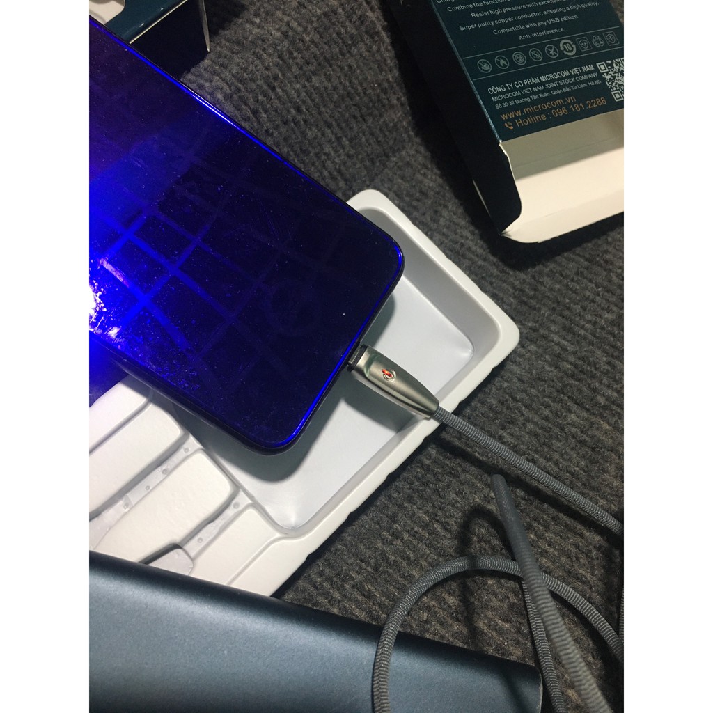 Cáp sạc tự ngắt Micro - Dây Micro hỗ trợ sạc nhanh - Siêu bền - Chống gẫy - Đèn LED - Bảo hành chính hãng