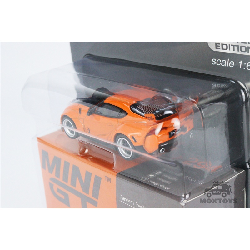Mô Hình Xe Hơi Toyota GR Supra V1.0 Màu Cam Tỉ Lệ 1:64