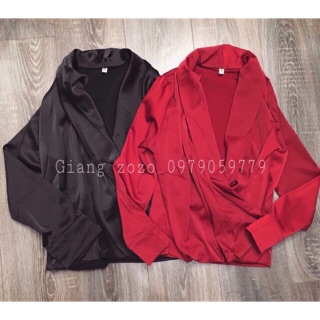 Áo cổ đắp chéo sang chảnh