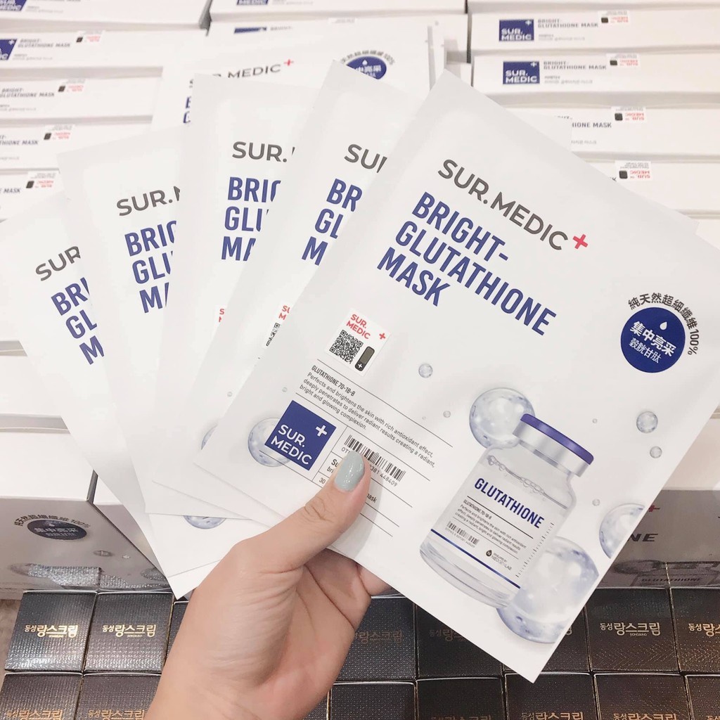 Mặt Nạ SURMEDIC Trắng Da Căng Mịn Bright Glutathione Mask 30g